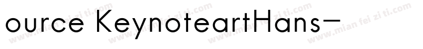 ource KeynoteartHans字体转换